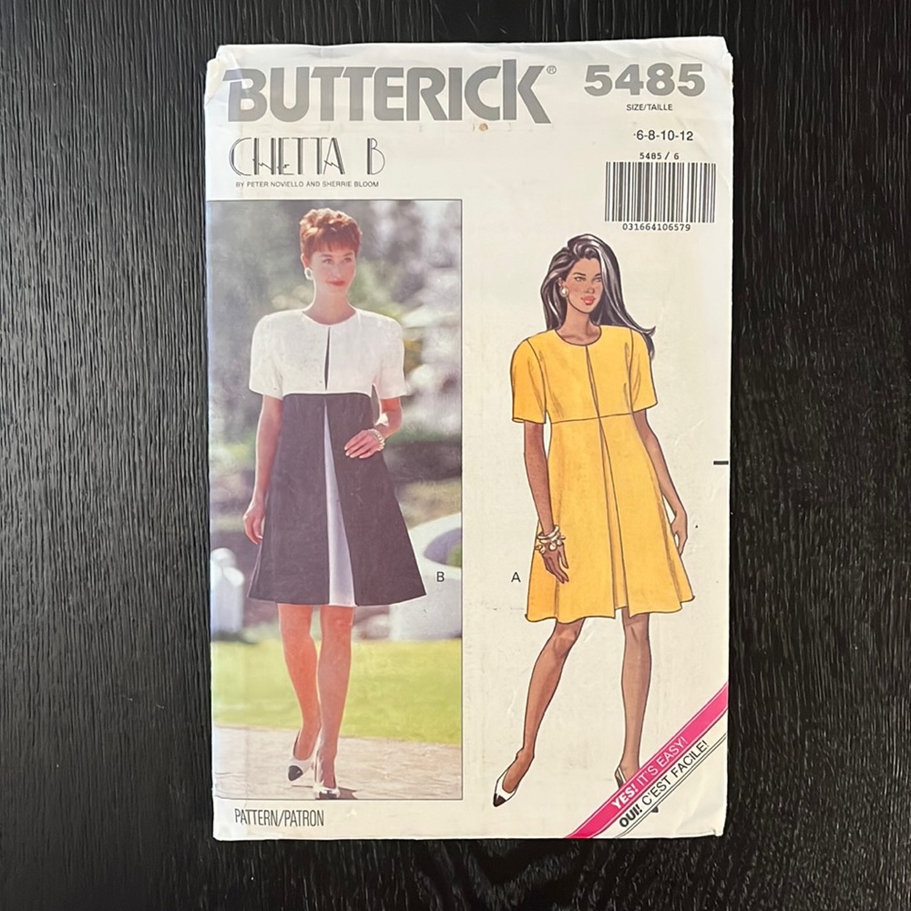 Vintage Dress Sewing Pattern: Butterick